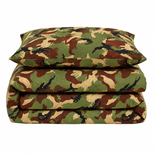 Velosso Camouflage Duvet Cover & Pillowcase Set