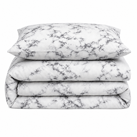 Velosso Marble Duvet Cover & Pillowcase Set