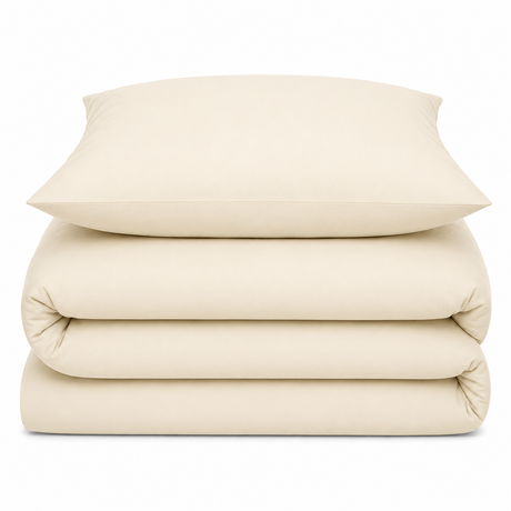 Velosso Plain Dyed Duvet Cover & Pillowcase Set