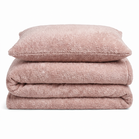 Velosso Teddy Marl Duvet Cover & Pillowcase Set
