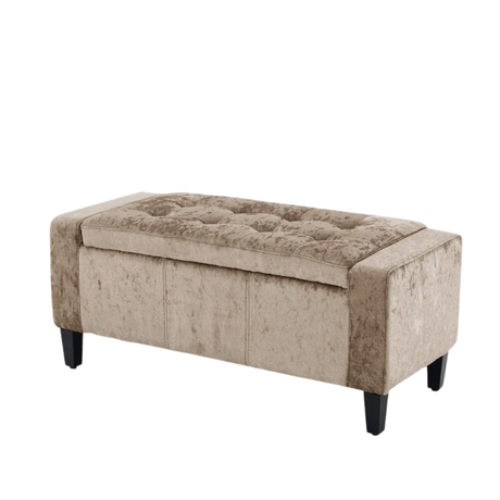 Home Republic Bijou Crushed Velvet Storage Seat