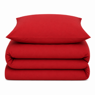 Velosso Plain Dyed Duvet Cover & Pillowcase Set
