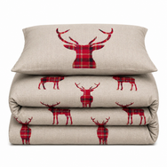 Velosso Stag Reversible Duvet Cover & Pillowcase Set