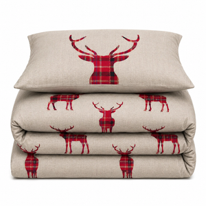 Velosso Stag Reversible Duvet Cover & Pillowcase Set