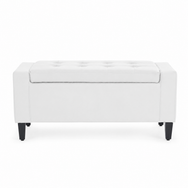 Home Republic Brayden Leather Storage Seat