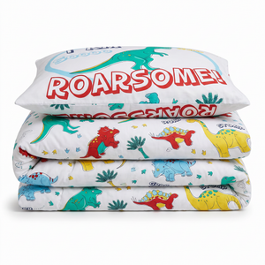 Velosso Dinosaur Duvet Set Duvet Cover & Pillowcase Set