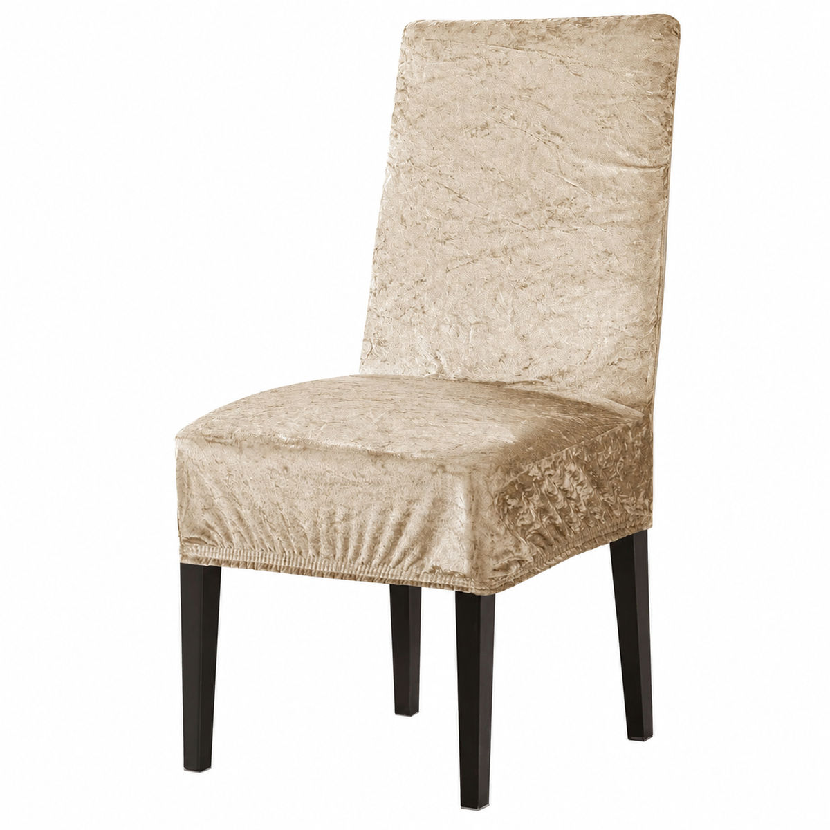 Home Republic Crushed Velvet Stretch Fitted Chair Covers