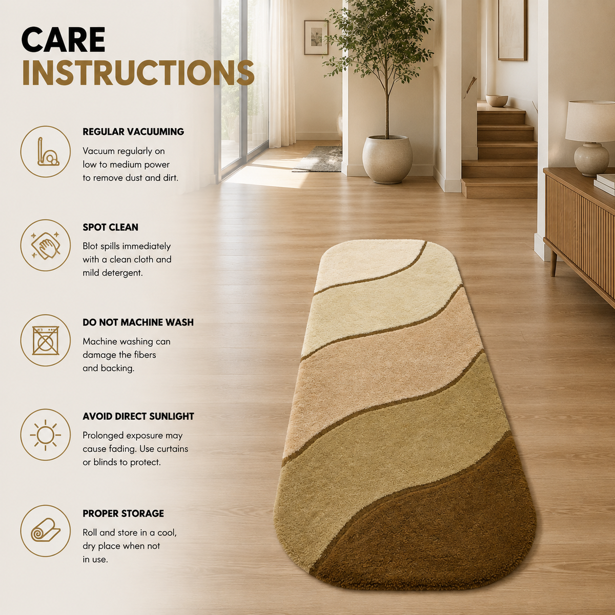 Home Republic Sorrento Runner Long Pile