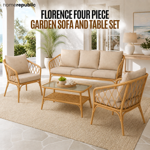 Home Republic Florence 4 Piece Garden Sofa And Table Set