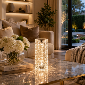 Home Republic Chargeable Crystal Effect Table Lamps