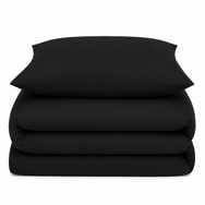 Velosso Plain Dyed Duvet Cover & Pillowcase Set