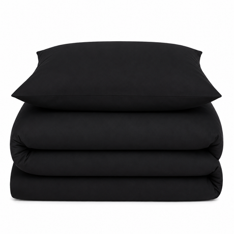 Velosso Plain Dyed Duvet Cover & Pillowcase Set