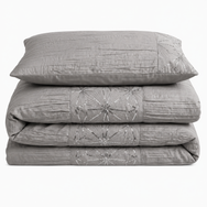 Intimates Marini Crinkle Duvet Cover & Pillowcase Set
