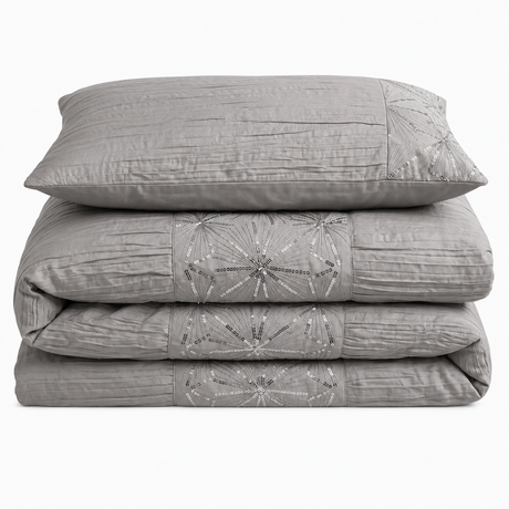 Intimates Marini Crinkle Duvet Cover & Pillowcase Set