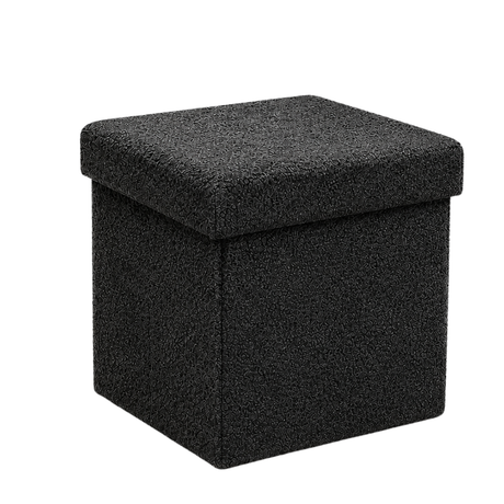 Home Republic Foldable Boucle Storage Ottoman