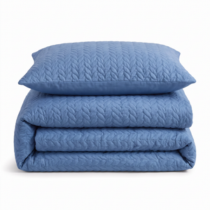Velosso Kinsley Embossed Pattern Duvet Cover and Pillowcase Set