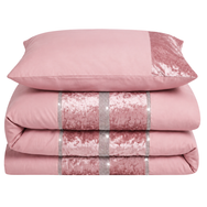 Intimates Topaz Crushed Velvet Duvet Cover & Pillowcase Set