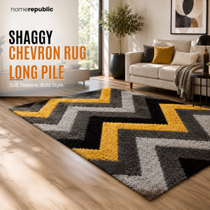 Home Republic Shaggy Chevron Rug Long Pile