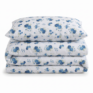 Florelle Delicate Floral Printed Duvet Cover and Pillowcase Set