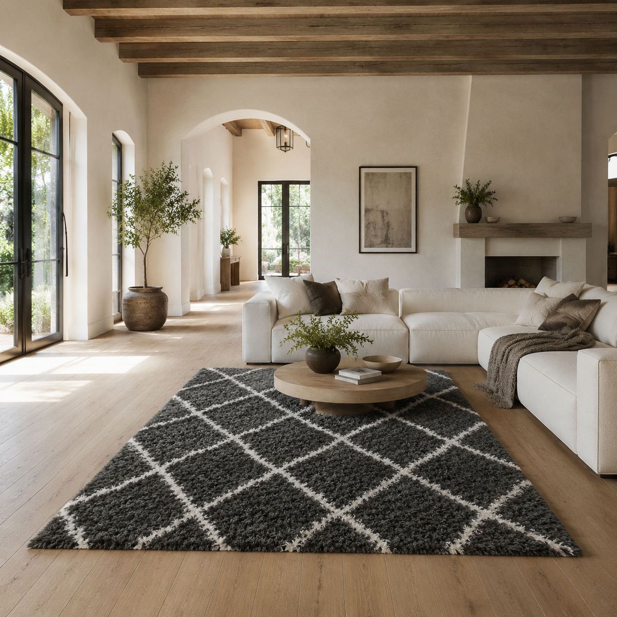 Home Republic Linhas Fluffy Rug Long Pile