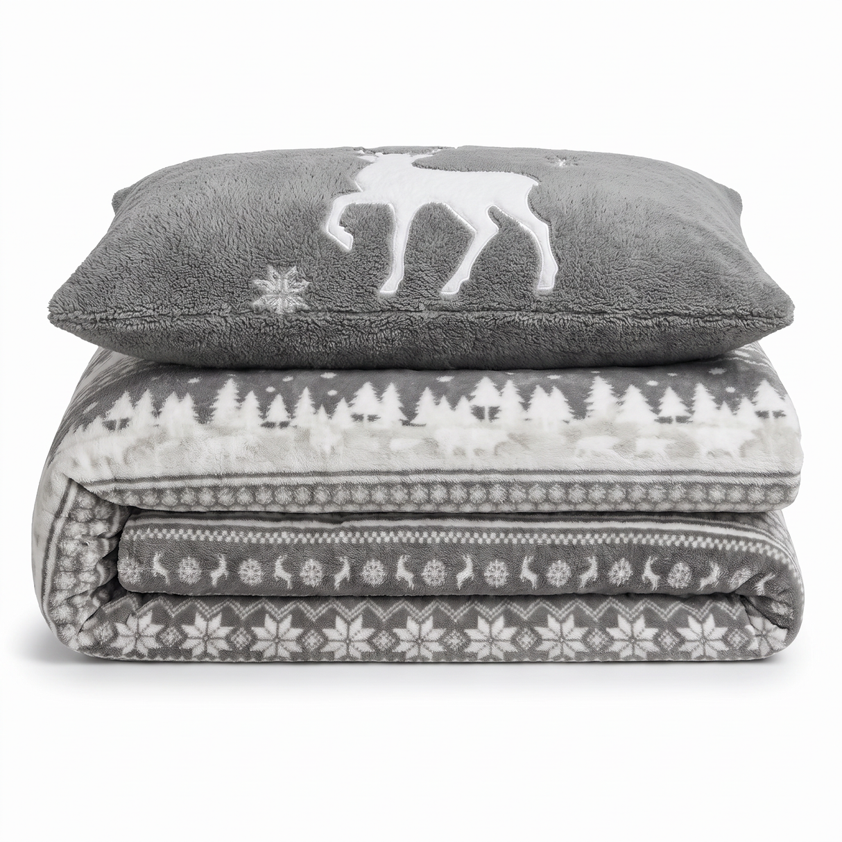 Velosso Nordic Teddy Duvet Cover & Pillowcase Set