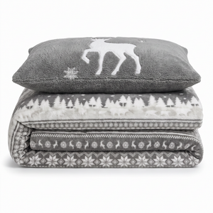 Velosso Nordic Teddy Duvet Cover & Pillowcase Set