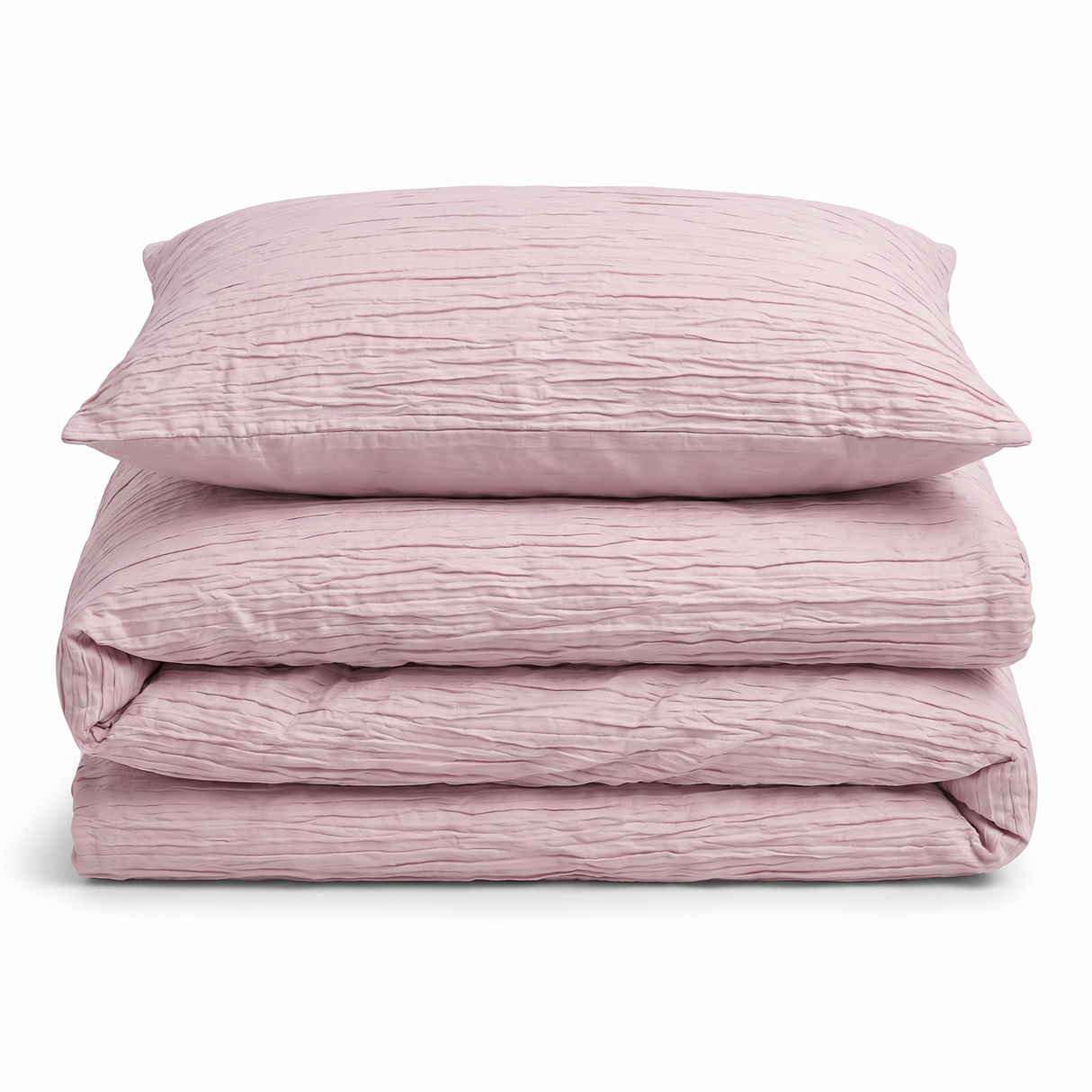 Velosso Calais Crinkle Duvet Cover & Pillowcase Set