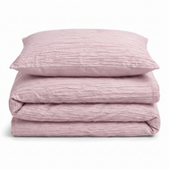 Velosso Calais Crinkle Duvet Cover & Pillowcase Set