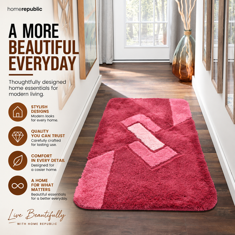 Home Republic Geometrix Runner Long Pile