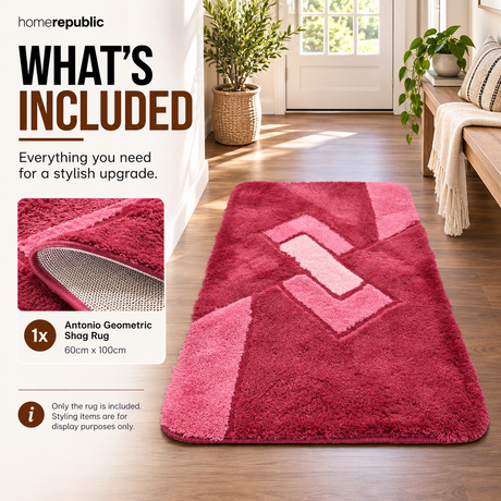 Home Republic Geometrix Runner Long Pile