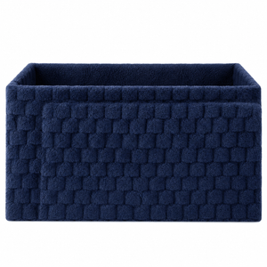 Home Republic Chunky Popcorn Faux Rabbit Fur Storage Ottoman