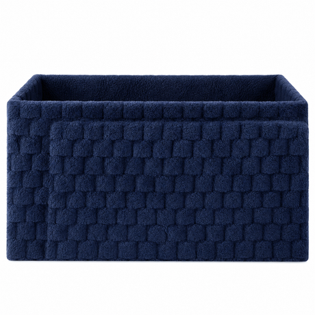 Home Republic Chunky Popcorn Faux Rabbit Fur Storage Ottoman