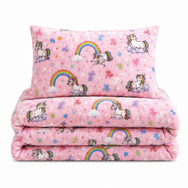 Velosso Unicorn Teddy Duvet Cover & Pillowcase Set