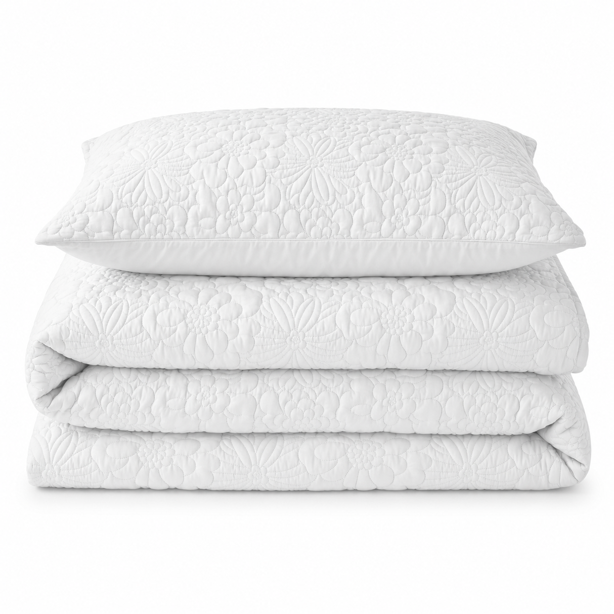 Velosso Alini Quilted Duvet Cover & Pillowcase Set