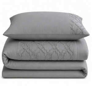 Velosso Kiera Tufted Duvet Cover & Pillowcase Set