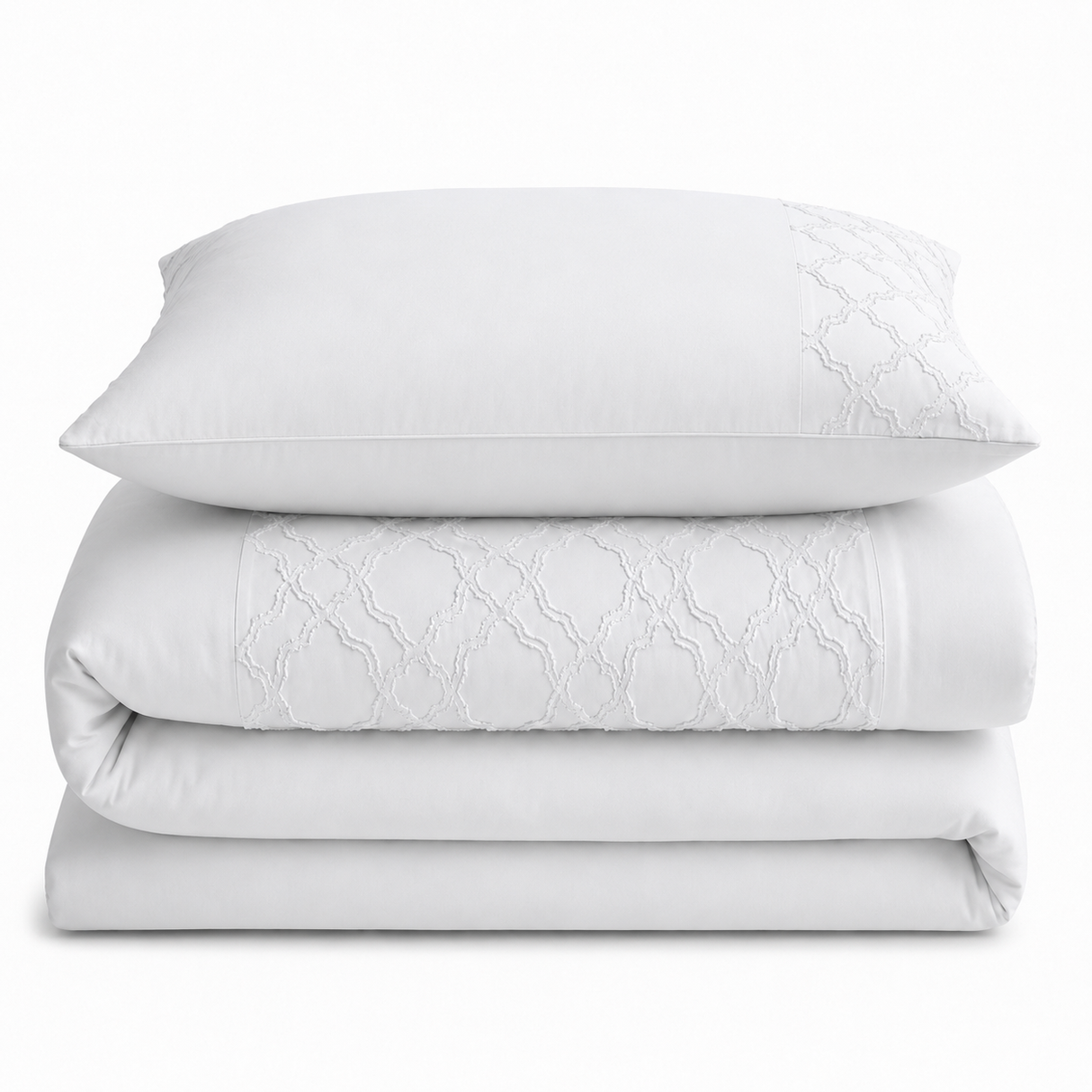 Velosso Kiera Tufted Duvet Cover & Pillowcase Set