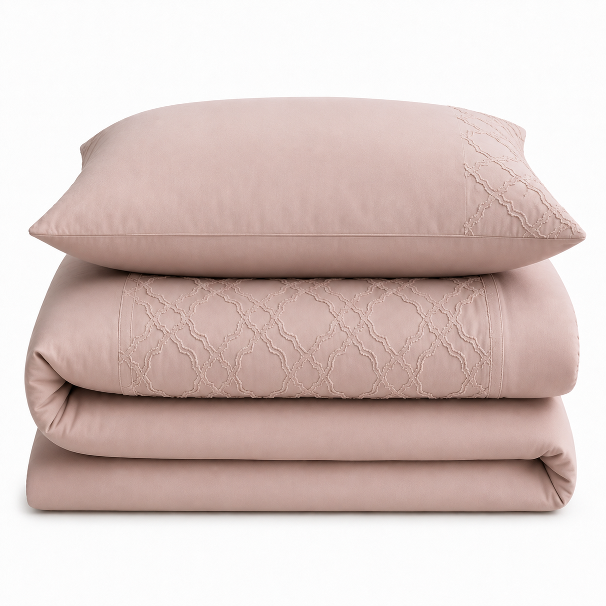 Velosso Kiera Tufted Duvet Cover & Pillowcase Set