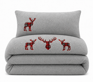 Velosso Standing Stag Teddy Duvet Cover & Pillowcase Set
