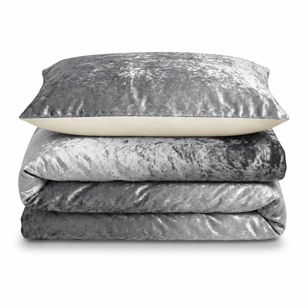 Intimates Ombre Crushed Velvet Duvet Cover & Pillowcase Set