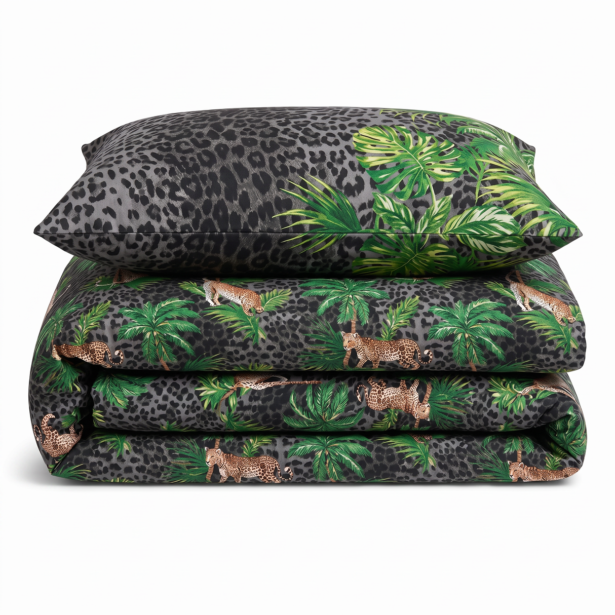 Velosso Leopard Jungle Duvet Cover & Pillowcase Set