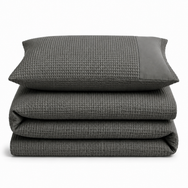 Velosso Waffle Weave Duvet Cover & Pillowcase Set