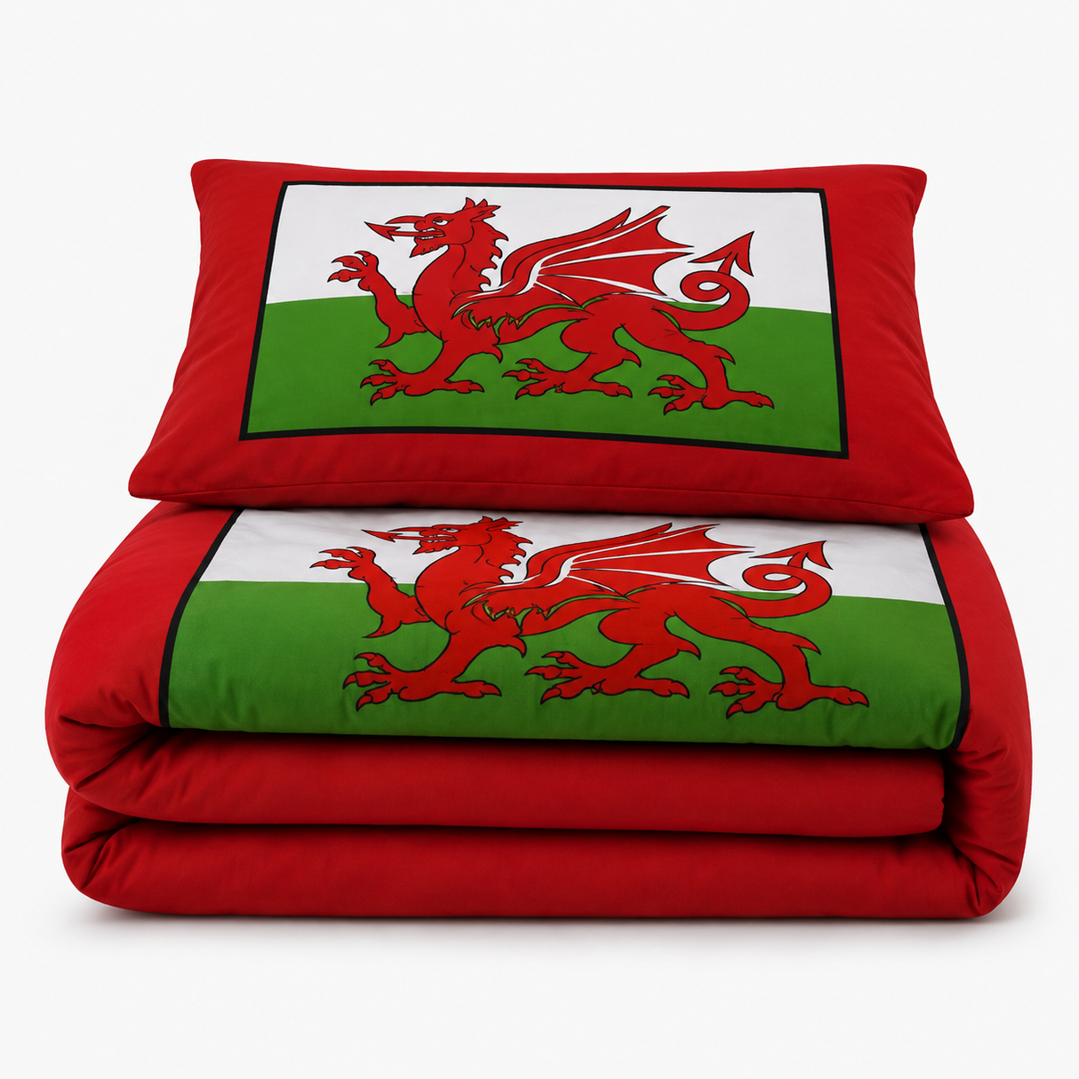 Velosso Welsh Dragon Duvet Cover & Pillowcase Set