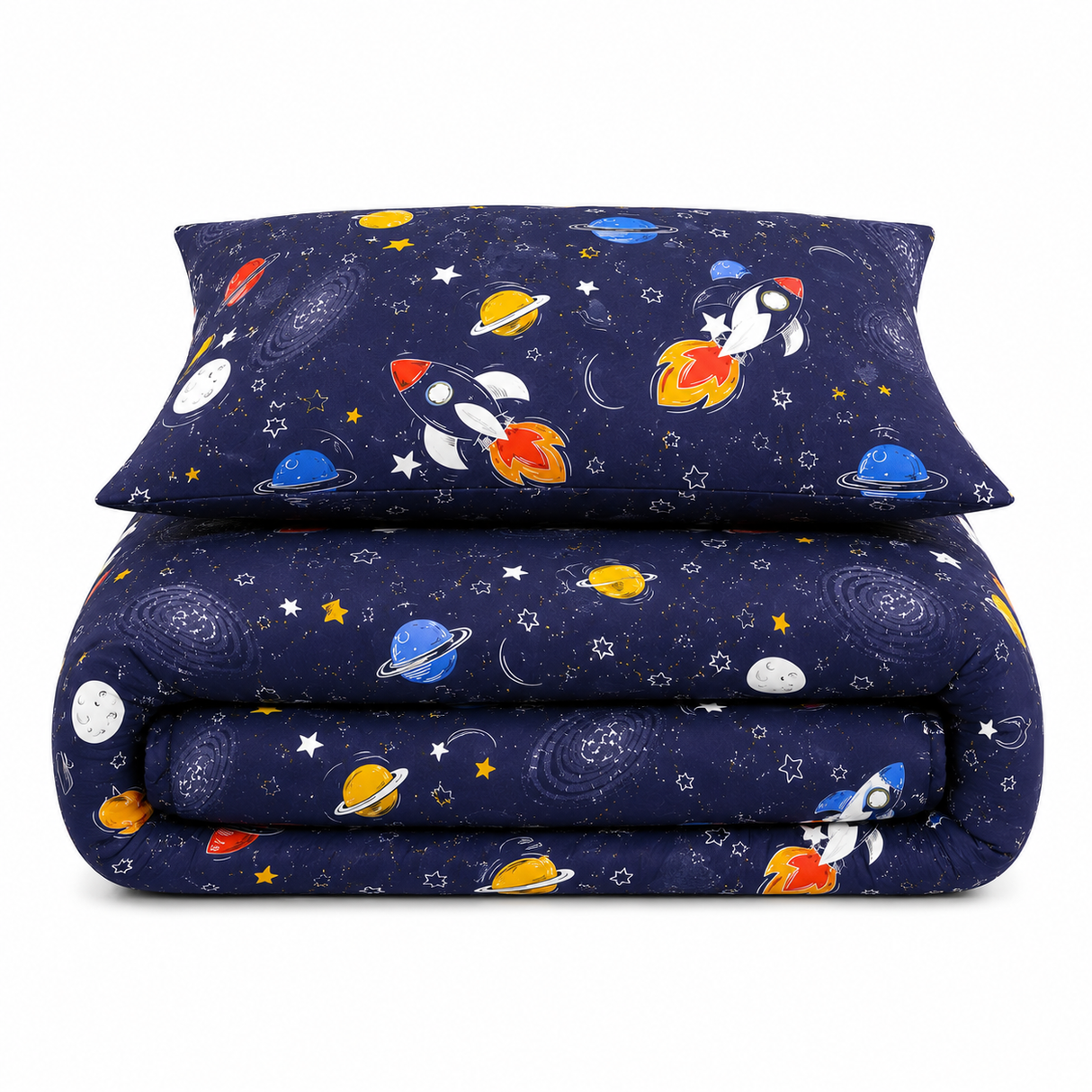 Velosso Space Glow In Dark Duvet Cover & Pillowcase Set