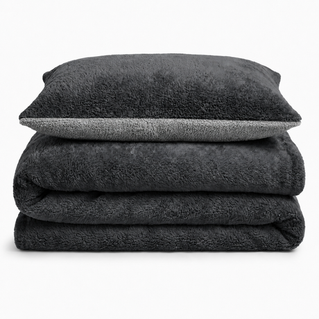 Velosso Teddy Reversible Duvet Cover & Pillowcase Set