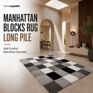 Home Republic Manhattan Blocks Rug Long Pile