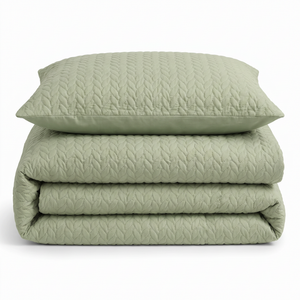 Velosso Kinsley Embossed Pattern Duvet Cover and Pillowcase Set