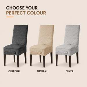 Home Republic Crushed Velvet Stretch Fitted Chair Covers