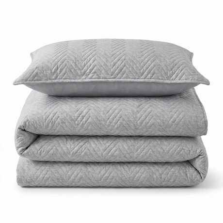 Home Republic Hudson Chevron Pinsonic Duvet Cover and Pillowcase Set