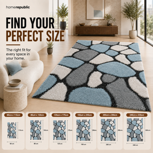 Home Republic Pebbles Shaggy Rug Long Pile