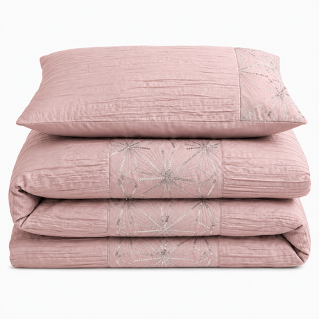 Intimates Marini Crinkle Duvet Cover & Pillowcase Set
